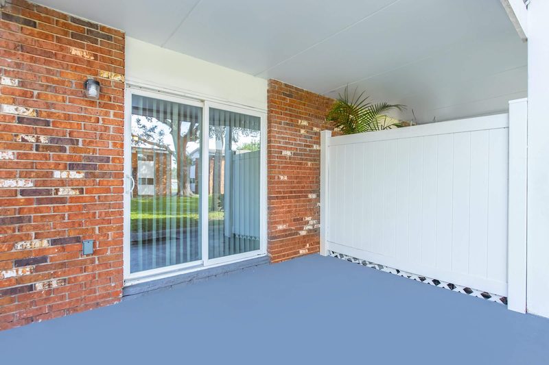 Private balcony overlooking the community